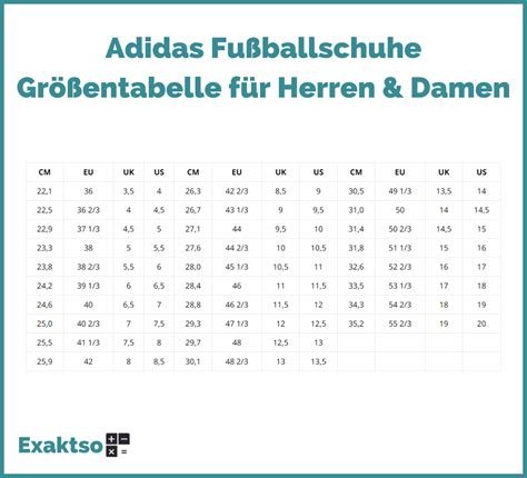 adidas fußballschuhe größenübersicht|Adidas schuhe größen.